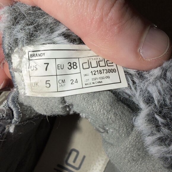 Hey Dude Women's Brandy Grey Lace Up Light Weight Boots Size 7 - Picture 10 of 10